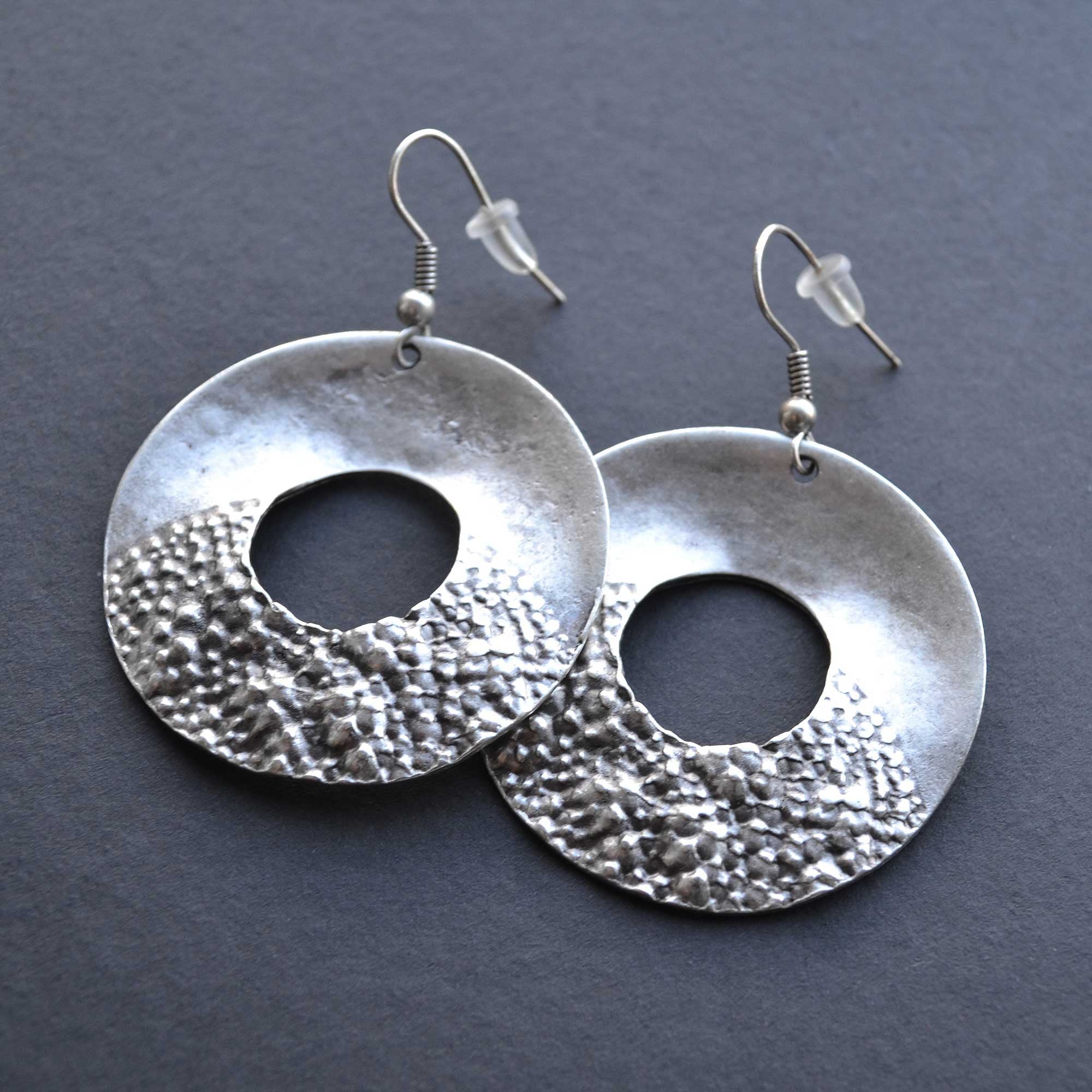 Sheer Silver Earrings - Naadz Jewelers