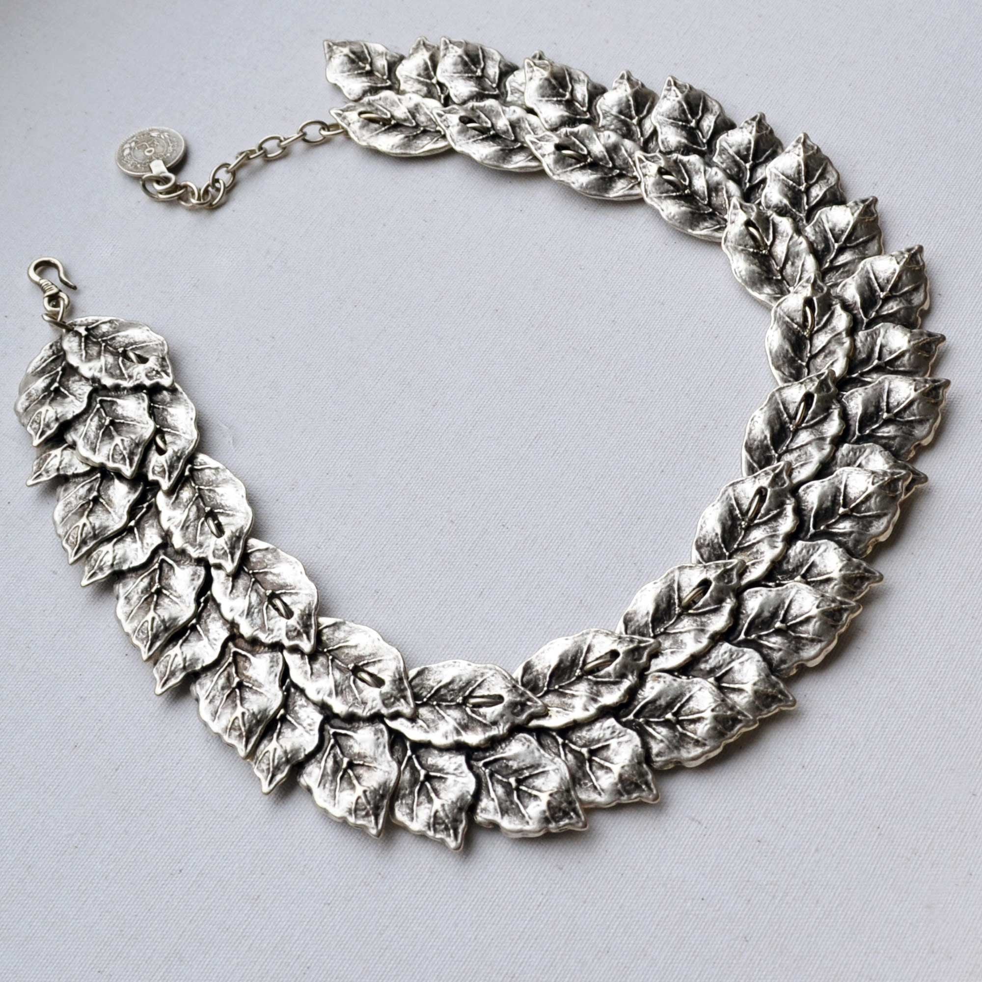 Leaf Silver Necklace