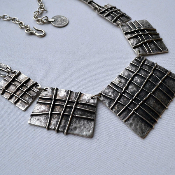 Squared Silver Necklace