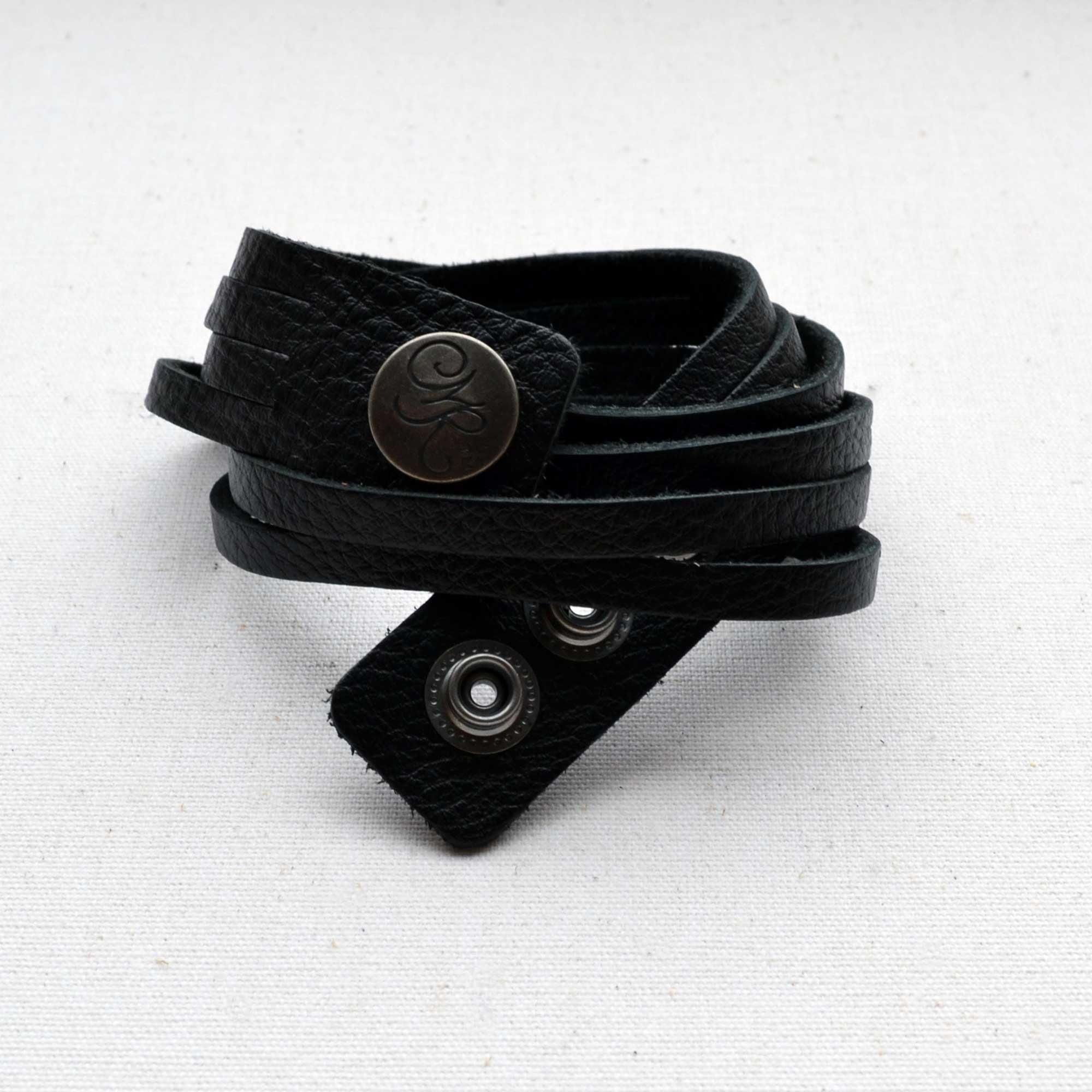 Leather, Wrap Around Unisex Cuff Bracelet