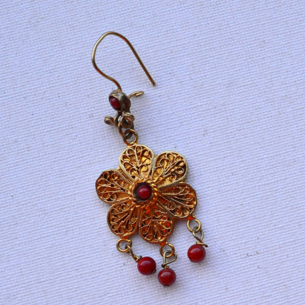 Arabian Flower Drop Earrings