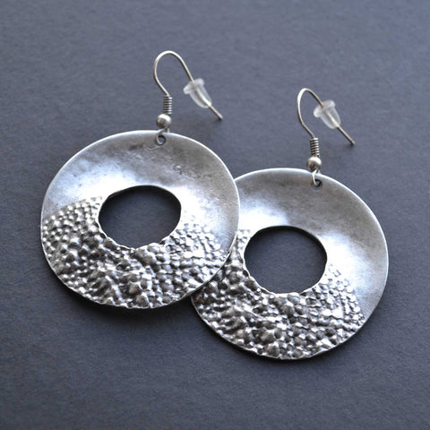 Sheer Silver Earrings - Naadz Jewelers