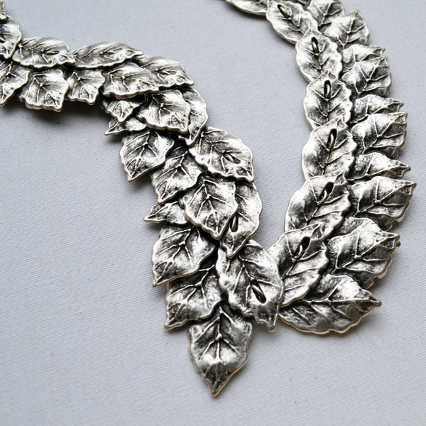 Leaf Silver Necklace