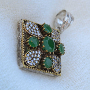 Mughal Antique Carved Pendant - Naadz Jewelers